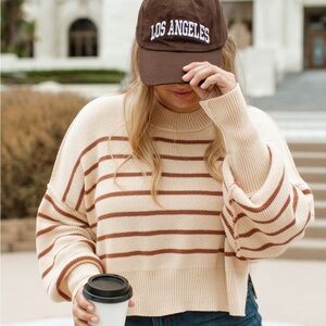 Carly Jean Los Angeles Cream Sweater